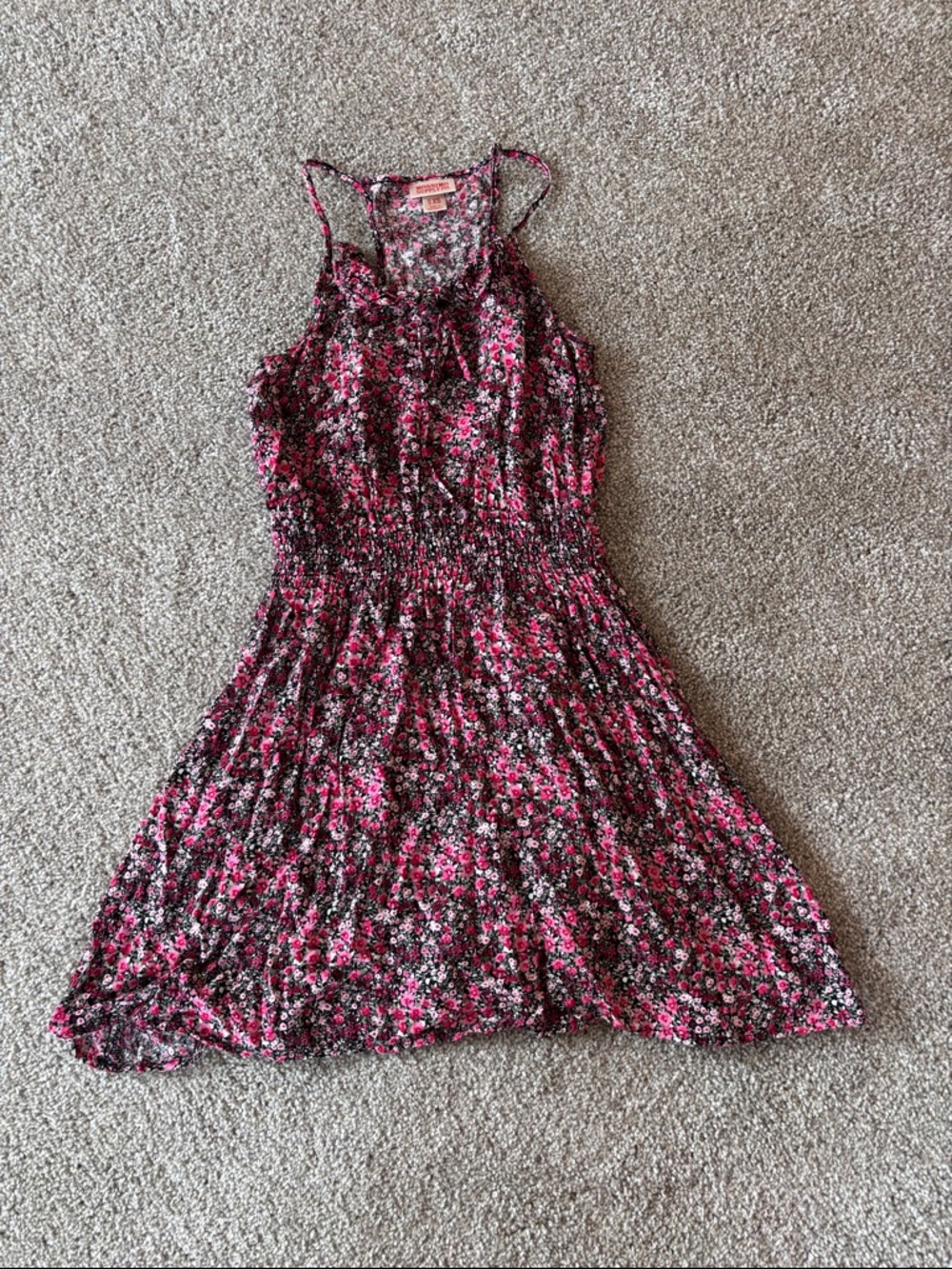 Pink floral sundress